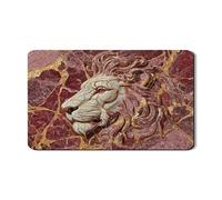 Tappetino scolapiatti a forma di testa di leone per bancone della cucina, elegante design in marmo, tappetino scolapiatti in gomma assorbente, tappetino scolapiatti vintage per cucina, caffè, bar