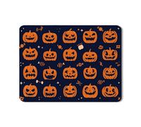 Tappetino scolapiatti a forma di zucca di Halloween, divertente tappetino in gomma assorbente arancione Jack-O-Lantern, tappetino scolapiatti in pelle PU per bancone della cucina 45,7 x 61 cm