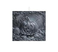 Tappetino scolapiatti a forma di zucca di Halloween, per bancone della cucina, motivo ragnatela nera spettrale, assorbente, tappetino scolapiatti in microfibra gotico per decorazione bancone della