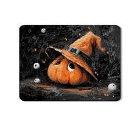 Tappetino scolapiatti a forma di zucca di Halloween per bancone della cucina, tappetino in gomma assorbente con zucca arancione, tappetino per asciugare fantasioso cartone animato per decorazione