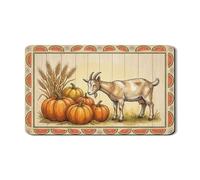 Tappetino scolapiatti a forma di zucca per bancone della cucina, in gomma assorbente di capra e grano, tappetino scolapiatti in pelle sintetica per decorazione della cucina, 30,5 x 50,8 cm