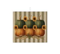 Tappetino scolapiatti a forma di zucca per bancone della cucina, rustico fattoria autunnale, assorbente, tappetino scolapiatti in microfibra, accogliente tappetino per asciugare il bancone della