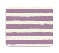 Tappetino scolapiatti a righe orizzontali bianco-viola con retro in gomma assorbente in terra diatomacea accessori per piano di lavoro, 60 x 50 cm
