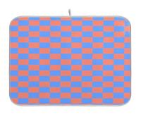 Tappetino scolapiatti a scacchiera blu arancione opaco scolapiatti assorbente da cucina tappetino da cucina tappetino per asciugare i piatti per cucina extra large 18 x 24
