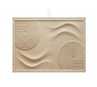 Tappetino scolapiatti a spirale beige per bancone della cucina, moderno tappetino assorbente scolapiatti per tutto l'anno per proteggere il bancone della cucina, 45,7 x 61 cm