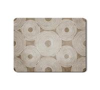 Tappetino scolapiatti a spirale per bancone della cucina, tappetino scolapiatti moderno in gomma assorbente beige minimalista in pelle PU per bar 45,7 x 61 cm
