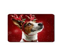 Tappetino scolapiatti a tema natalizio, tappetino scolapiatti in gomma assorbente per le vacanze, tappetino scolapiatti a tema animale per bancone della cucina, 30,5 x 50,8 cm