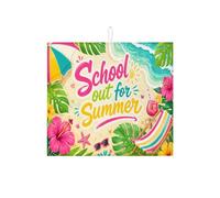 Tappetino scolapiatti a tema spiaggia per bancone della cucina, tappetino assorbente per scolapiatti motivo floreale tropicale, tappetino in microfibra estetica estiva per bancone della cucina