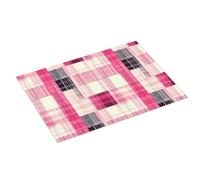 Tappetino scolapiatti alla moda con stampa scozzese rosa, super assorbente, in microfibra, grande tappetino scolapiatti per bancone della cucina, 45,7 x 61 cm, facile da pulire, decorazione per la
