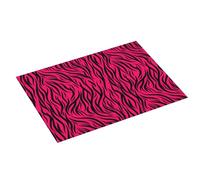 Tappetino scolapiatti alla moda con stampa zebrata rossa e rosa per bancone della cucina, 45,7 x 61 cm, in microfibra assorbente, tappetino antiscivolo per scolapiatti con passante per appendere