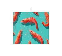 Tappetino scolapiatti alla moda per bancone della cucina, tappetino scolapiatti assorbente colorato con frutti di mare, decorazione estiva in microfibra, tappetino per asciugatura per bar, 40,6 x 45,7