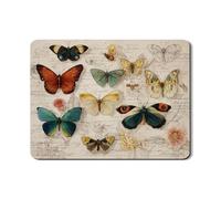 Tappetino scolapiatti artistico vintage a forma di farfalla, per bancone della cucina, in gomma assorbente, tappetino scolapiatti elegante per bancone della cucina, protezione da bar, 45,7 x 61 cm