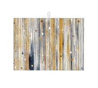 Tappetino scolapiatti assorbente a righe per bancone della cucina, arte astratta, tappetino da caffè, scolapiatti con anello per appenderlo, 45,7 x 61 cm