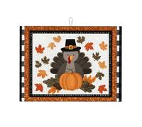 Tappetino scolapiatti assorbente con foglie di zucca autunnale, per bancone della cucina, con foglia d'acero, tappetino da caffè, scolapiatti con anello per appenderlo, 45,7 x 61 cm