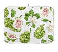 Tappetino scolapiatti assorbente con frutta verde dolce, tappetino per scolapiatti resistente al calore, protezione per piano di lavoro da cucina, gadget grande 45,7 x 61 cm
