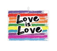 Tappetino scolapiatti assorbente in microfibra per lavello da cucina, 18x24 cm, motivo: arcobaleno LGBT Pride