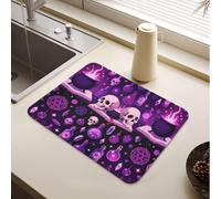 Tappetino scolapiatti assorbente in terra diatomacea Witch's Essentials | Tappetino per lavastoviglie asciugatura rapida tappetini da bagno accessori da cucina per piano di lavoro