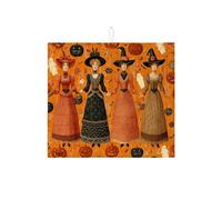Tappetino scolapiatti assorbente per bancone della cucina, motivo strega vintage, tappetino scolapiatti assorbente, tappetino in microfibra autunnale per decorazione bancone della cucina, 40,6 x 45,7