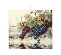 Tappetino scolapiatti assorbente per bancone della cucina, pittura a olio, tappetino da caffè, protezione scolapiatti con anello per appenderlo, 40,6 x 45,7 cm