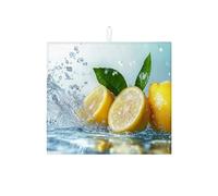 Tappetino scolapiatti assorbente per bancone della cucina, tappetino assorbente per scolapiatti con design rinfrescante di agrumi, tappetino estivo in microfibra a tema acqua per proteggere il bancone