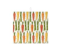 Tappetino scolapiatti assorbente per bancone della cucina, tappetino scolapiatti assorbente rustico per asparagi e carote, tappetino scolapiatti in microfibra per caffetteria, 40,6 x 45,7 cm