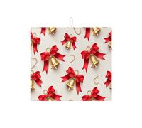 Tappetino scolapiatti assorbente per cucina, con campana e fiocco, tappetino scolapiatti in microfibra stagionale per protezione bancone della cucina, 40,6 x 45,7 cm
