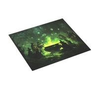 Tappetino scolapiatti assorbente per cucina, motivo: strega della foresta verde, 40,6 x 45,7 cm, tappetino scolapiatti natalizio con anello per appendere