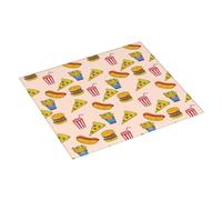 Tappetino scolapiatti assorbente per hamburger, pizza e coca cola, 40,6 x 45,7 cm, tappetino assorbente per cucina, tappetino scolapiatti natalizio con anello per appendere