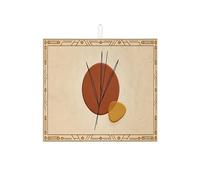 Tappetino scolapiatti astratto per bancone della cucina, dai toni della terra, tappetino assorbente moderno e minimalista, tappetino decorativo in microfibra per caffè e bar, 40,6 x 45,7 cm