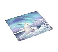 Tappetino Scolapiatti Aurora Save Polar Bear Tappetino Di Drenaggio Lavabile Reversibile Tovaglietta, Per Scolapiatti, Vetro, Bicchieri Di Vino, 41x46cm