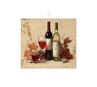 Tappetino scolapiatti autunnale per bancone della cucina, tappetino assorbente rustico vintage per scolapiatti in microfibra, comodo tappetino per asciugare il bancone della cucina e la sala da pranzo