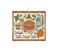 Tappetino scolapiatti autunnale per bancone della cucina, tappetino assorbente vintage a forma di zucca, tappetino scolapiatti in microfibra per decorazione della cucina, 40,6 x 45,7 cm