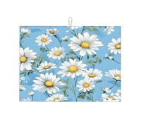 Tappetino scolapiatti Boho Daisy assorbente per bancone della cucina, tappetino scolapiatti antiscivolo, 45,7 x 61 cm