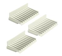 Tappetino scolapiatti collegabile in silicone, 3 pezzi, collegabile, adatto per cucina e bagno, progettato per un uso duraturo con una corretta durata e costante (beige)