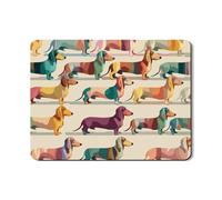 Tappetino scolapiatti colorato a forma di bassotto per cucina, divertente tappetino in gomma assorbente per scolapiatti a forma di animale, tappetino in pelle PU per gli amanti dei cani, 45,7 x 61 cm