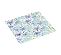 Tappetino scolapiatti colorato a forma di farfalla, tappetino assorbente per bancone della cucina, 40,6 x 45,7 cm, tappetino natalizio per scolapiatti con anello per appendere