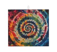 Tappetino scolapiatti colorato a spirale per bancone della cucina, 45,7 x 40,6 cm, super assorbente, in microfibra, antiscivolo, tappetino scolapiatti extra large per scolapiatti da cucina