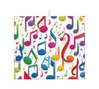 Tappetino scolapiatti colorato con note musicali 1 stampa per cucina assorbente riutilizzabile piatto pad lavello rack utensili tavolo