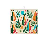 Tappetino scolapiatti colorato con pere per bancone della cucina, tappetino scolapiatti assorbente arte moderna, tappetino decorativo primaverile per proteggere bar, 40,6 x 45,7 cm