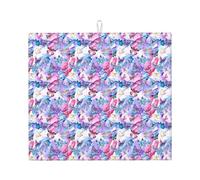 Tappetino scolapiatti colorato con stampa a farfalla per cucina, assorbente, riutilizzabile, per lavello, utensili da tavolo