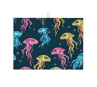 Tappetino scolapiatti colorato oceano mare medusa assorbente tappetino scolapiatti per bancone della cucina tappetino scolapiatti tappetino scolapiatti tappetino scolapiatti tappetino scolapiatti 45,7