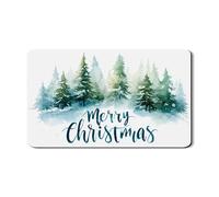 Tappetino scolapiatti con albero di Natale per bancone della cucina, in gomma assorbente di pino verde, tappetino scolapiatti per cucina, bar, 30,5 x 50,8 cm