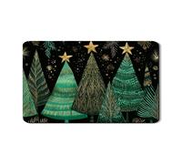 Tappetino scolapiatti con albero di Natale, per bancone della cucina, in gomma assorbente, motivo pino verde, tappetino scolapiatti invernale in pelle sintetica per decorazione, 30,5 x 50,8 cm