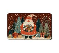 Tappetino scolapiatti con Babbo Natale, per bancone della cucina, tappetino in gomma assorbente vintage per le vacanze, tappetino scolapiatti in pelle sintetica per l'inverno, 30,5 x 50,8 cm