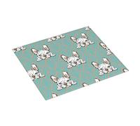 Tappetino scolapiatti con bulldog francese vintage Pop Art, 40,6 x 45,7 cm, tappetino assorbente per cucina, tappetino scolapiatti natalizio con anello per appendere