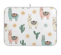 Tappetino scolapiatti con cactus con lama, per cucina, bancone, scolapiatti, reversibile, assorbente, tappetino da caffè, protezione per piano di lavoro della cucina, 40,6 x 45,7 cm