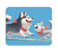Tappetino scolapiatti con cane husky, lavabile, assorbente, in terra di diatomee, accessorio da cucina, 60 x 50 cm