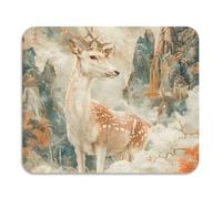 Tappetino scolapiatti con cervo cinese rosso e oro, facile da pulire, assorbente in terra di diatomee, decorazione per piano di lavoro della cucina, 59,9 x 50 cm