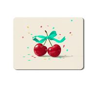 Tappetino scolapiatti con ciliegie per bancone della cucina, divertente tappetino in gomma assorbente con ciliegie rosse, tappetino scolapiatti in pelle PU per bancone della cucina, protezione per le