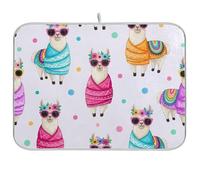 Tappetino scolapiatti con corone di lama, 45,7 x 40,6 cm, tappetino scolapiatti reversibile, assorbente, protezione per piano di lavoro della cucina